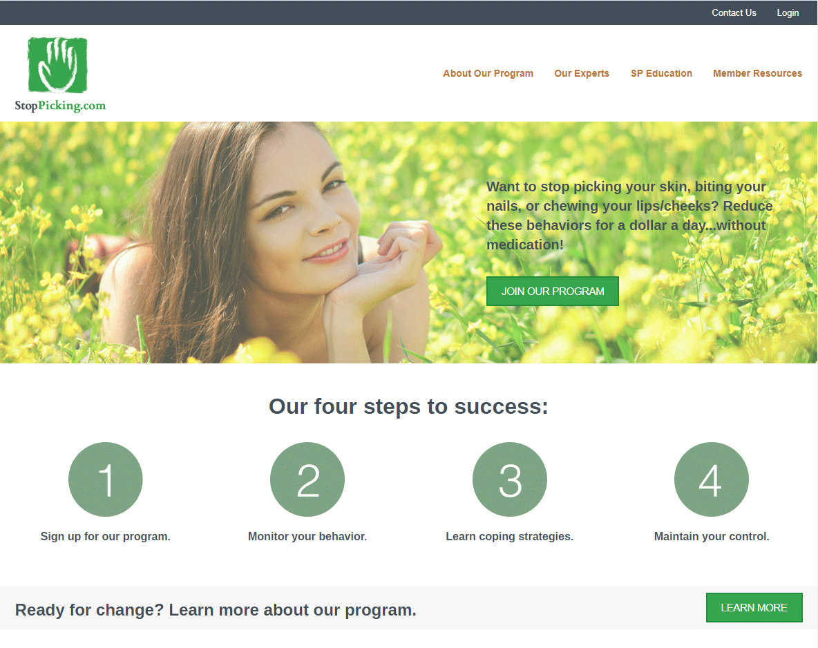 StopPicking.com on-line behavioral program