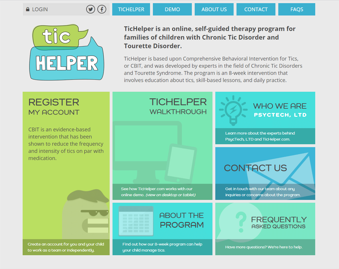 TicHelper self-guided therapy program